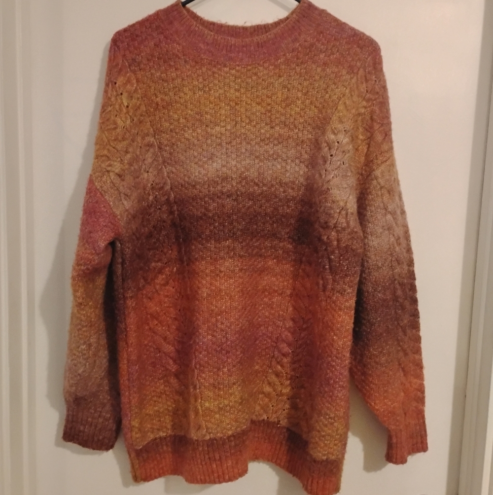 Lauren Conrad sweater orange Pink hues